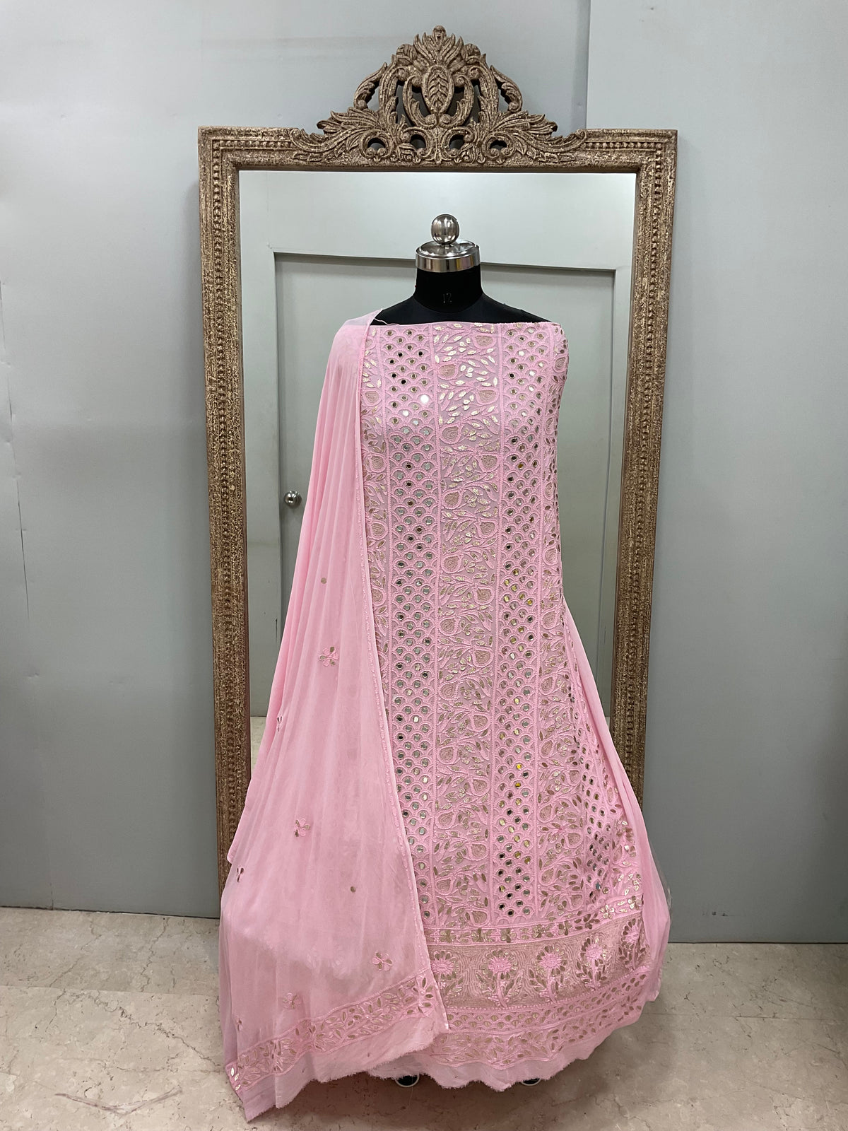 Gota And Real Mirror Straight Pink