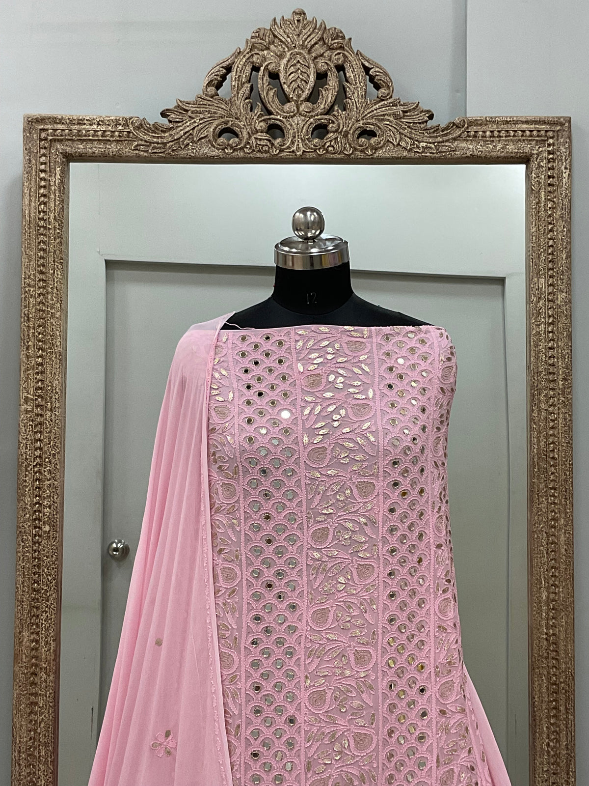 Gota And Real Mirror Straight Pink