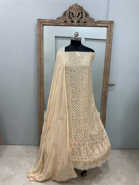 Gota And Real Mirror Straight  Beige