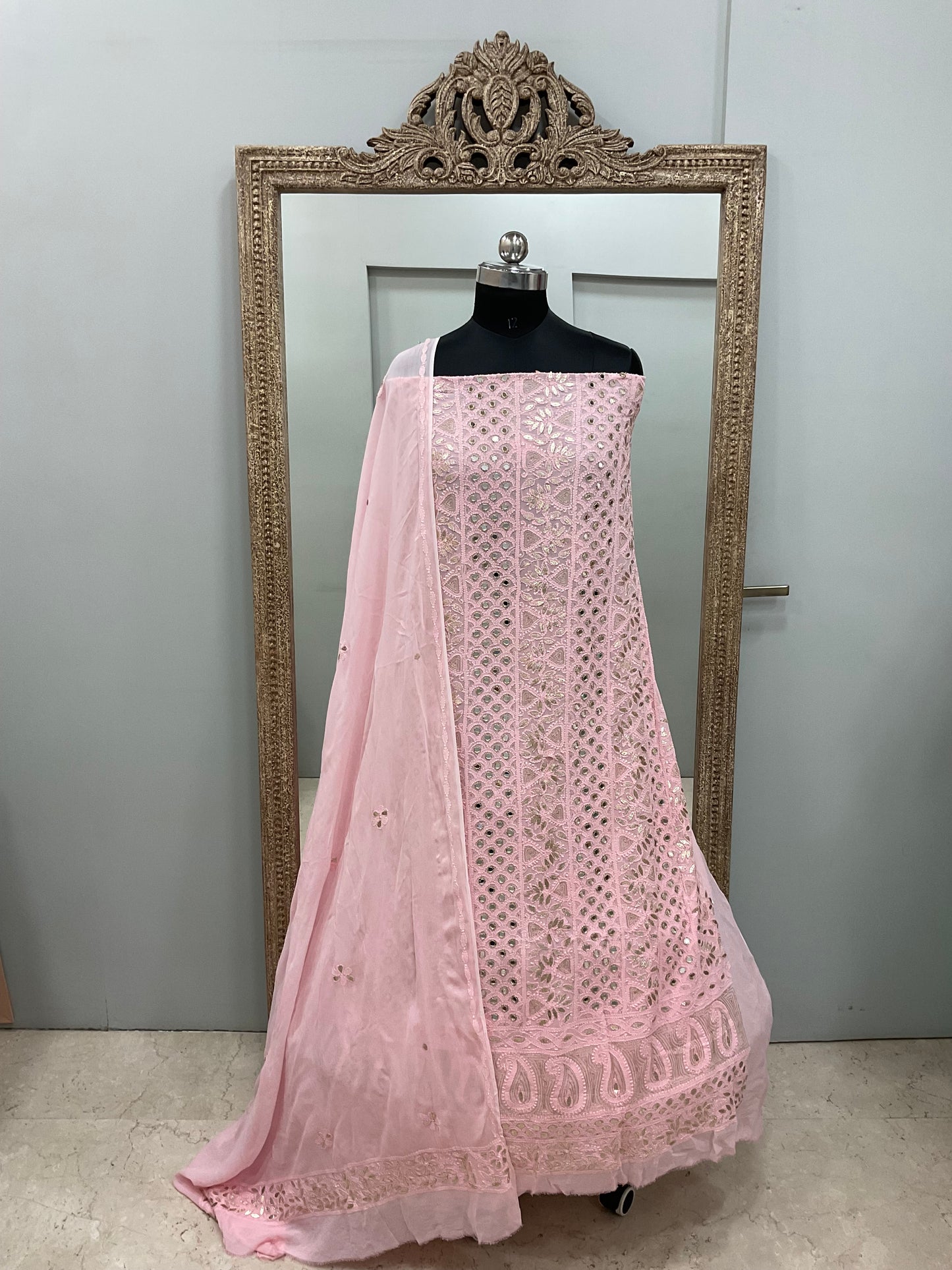 Gota And Real Mirror Straight Pink