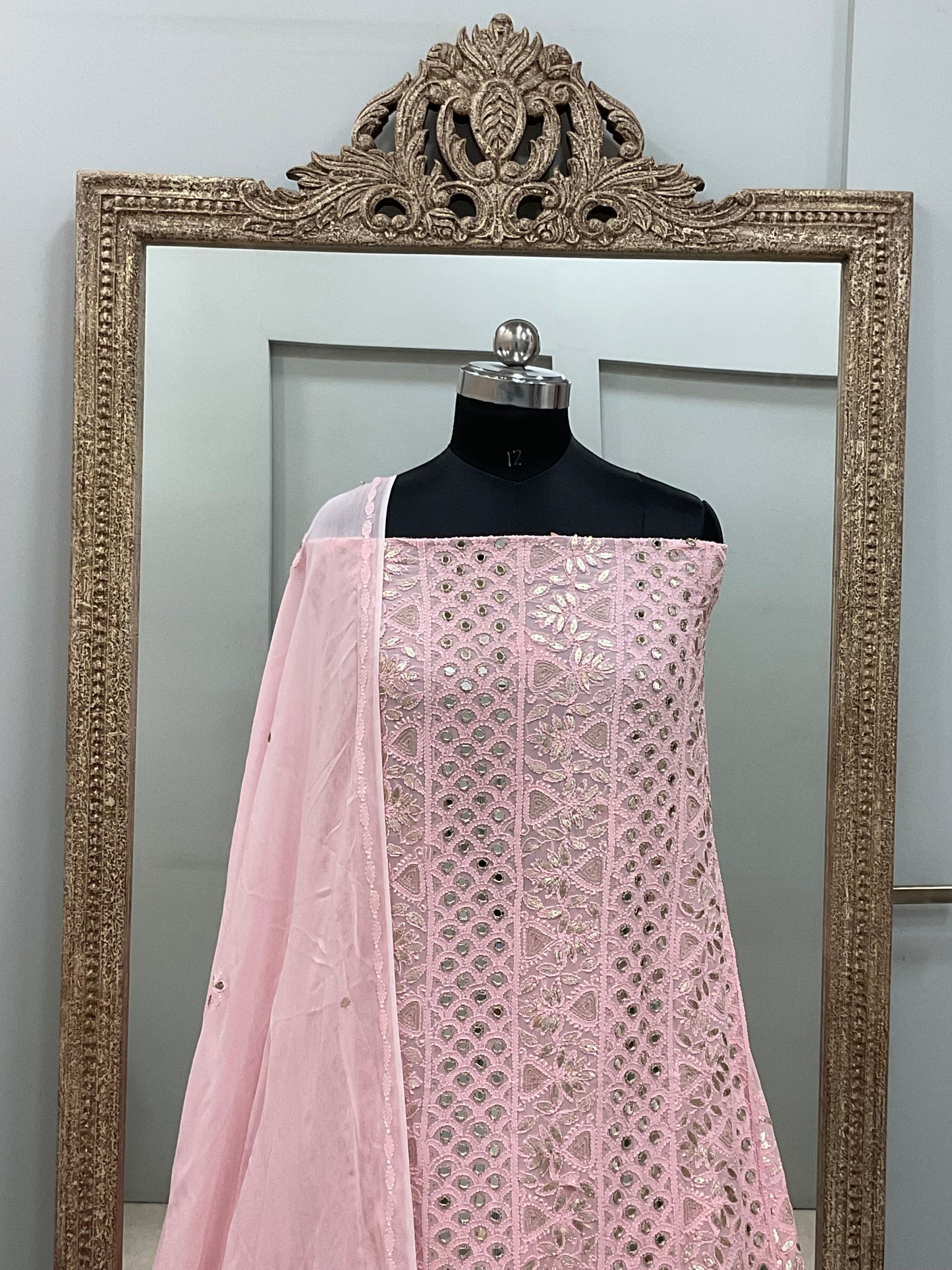 Gota And Real Mirror Straight Pink