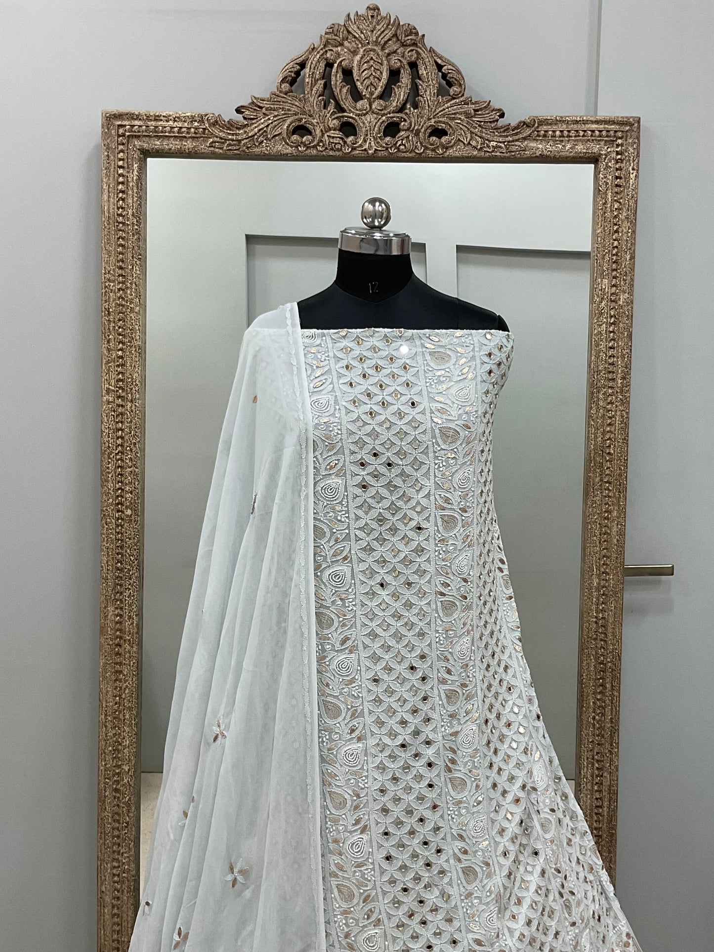 Gota And Real Mirror Straight Powder Blue