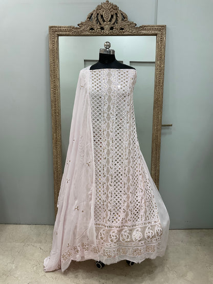 Gota And Real Mirror Straight Powder Pink