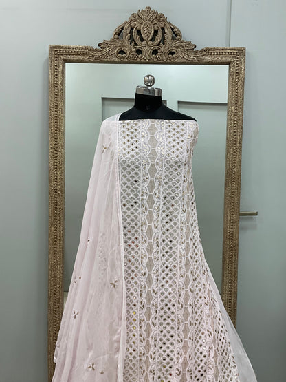 Gota And Real Mirror Straight Powder Pink