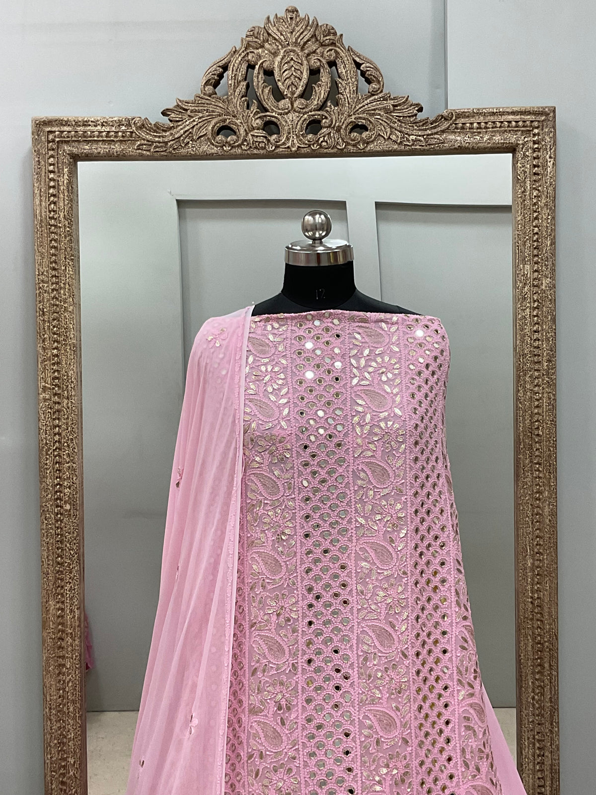 Gota And Real Mirror Straight Pink