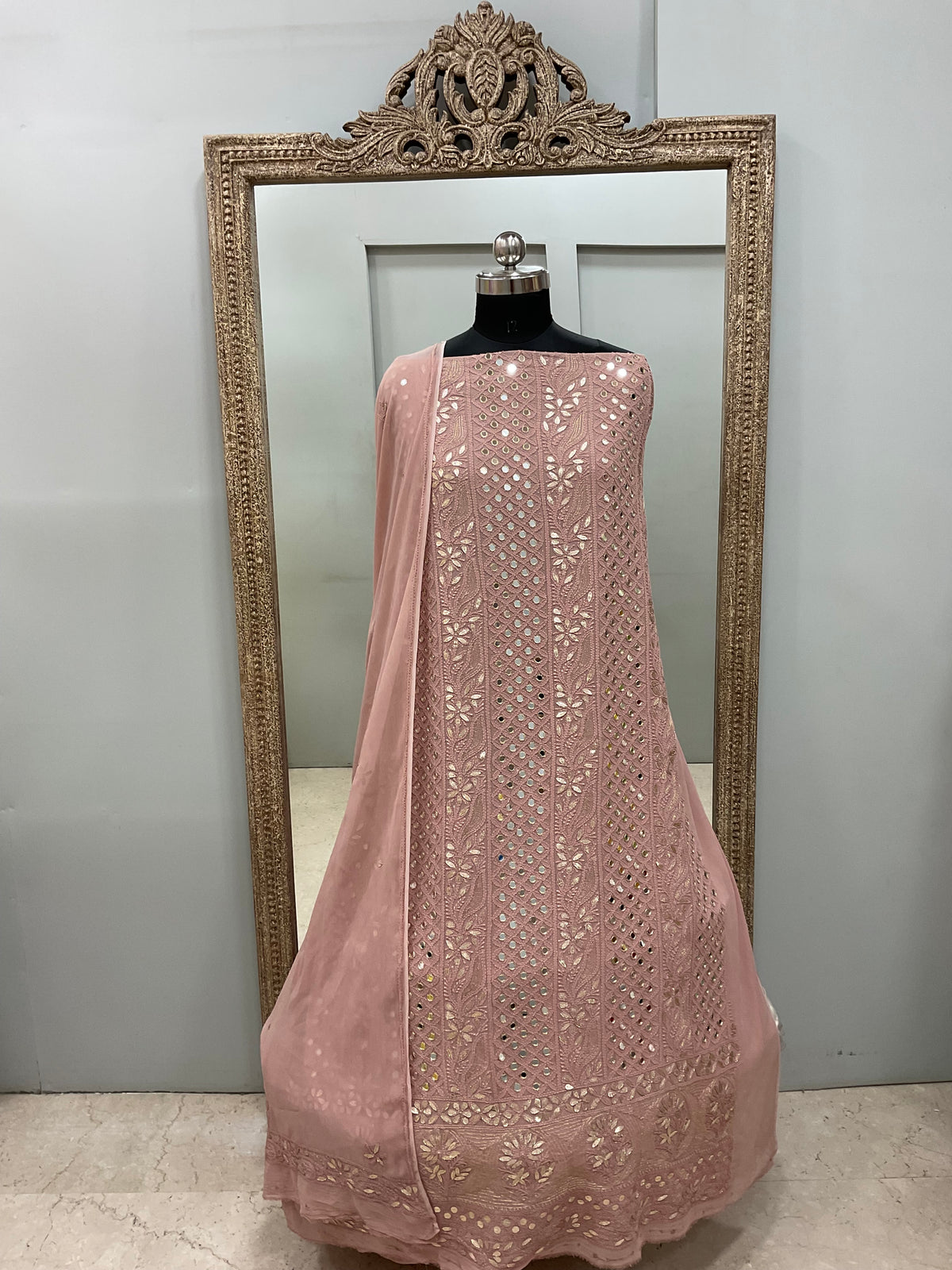 Gota And Real Mirror Straight Rose Gold