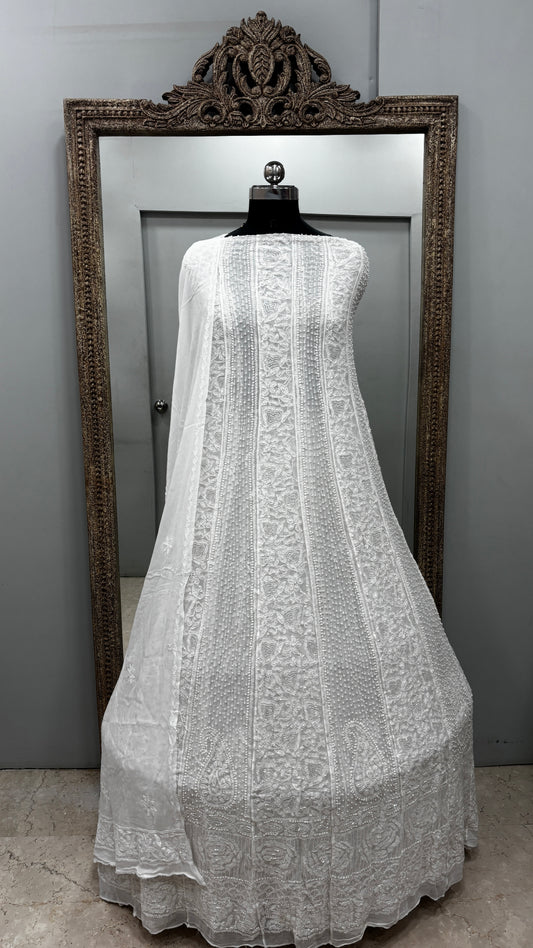 Anarkali Heavy Pearl And Cutdana Offwhite 01