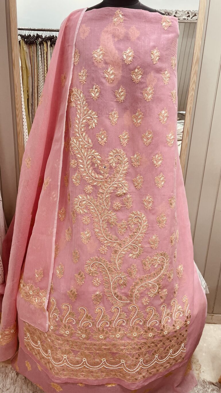 Kota Cotton Booty Gota Pearl Dark Pink