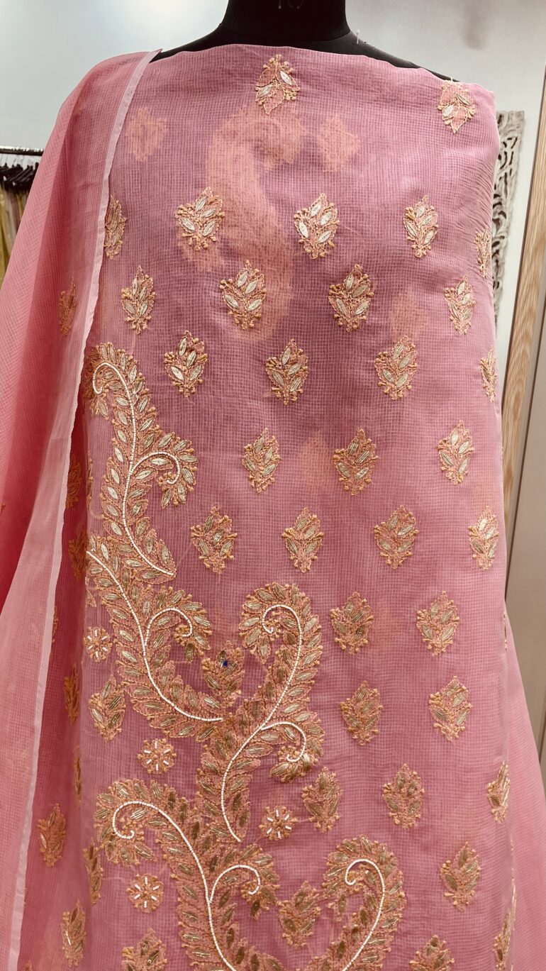 Kota Cotton Booty Gota Pearl Dark Pink