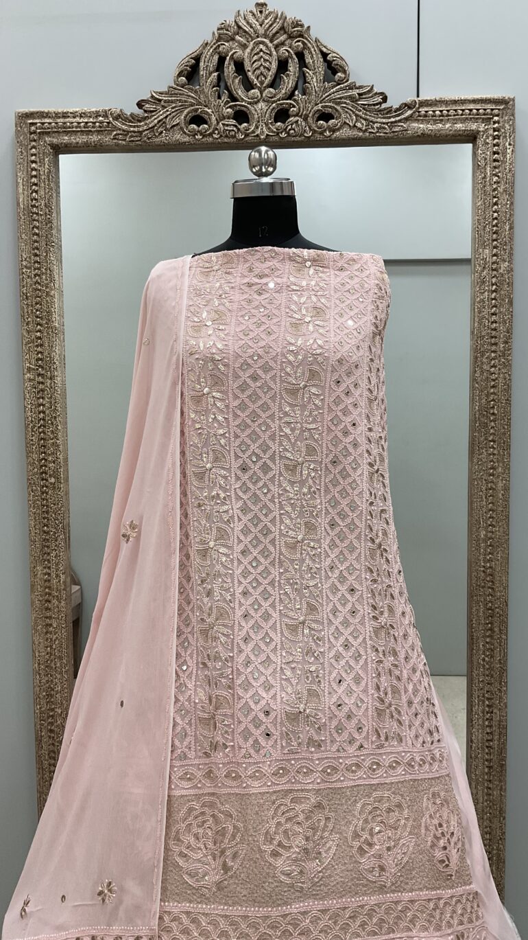 Real Mirror and Pearl Straight Light Pink