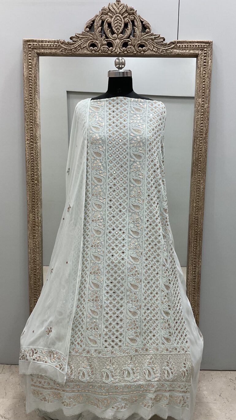 Real Mirror and Pearl Straight Light Blue