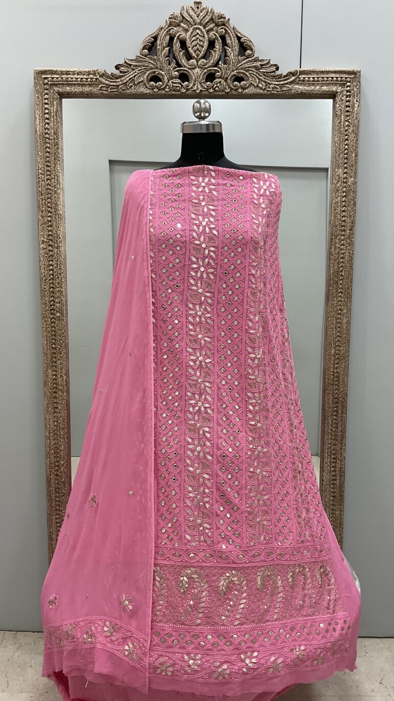 Real Mirror and Pearl Straight Pink