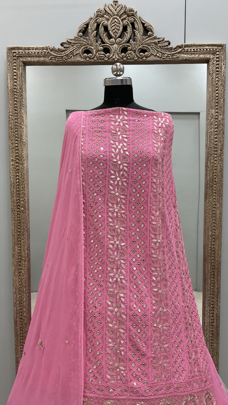 Real Mirror and Pearl Straight Pink