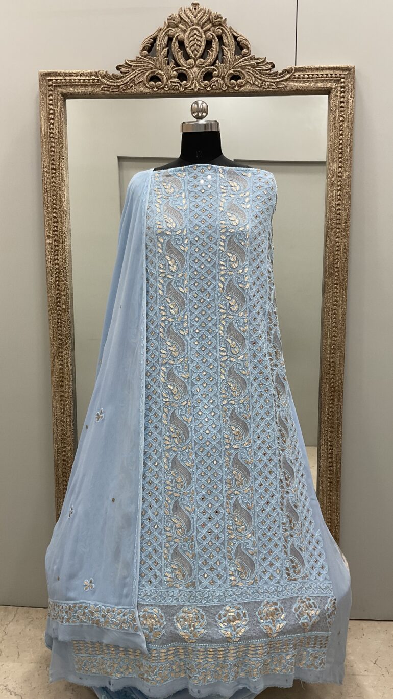 Gota And Real Mirror Straight Sky Blue