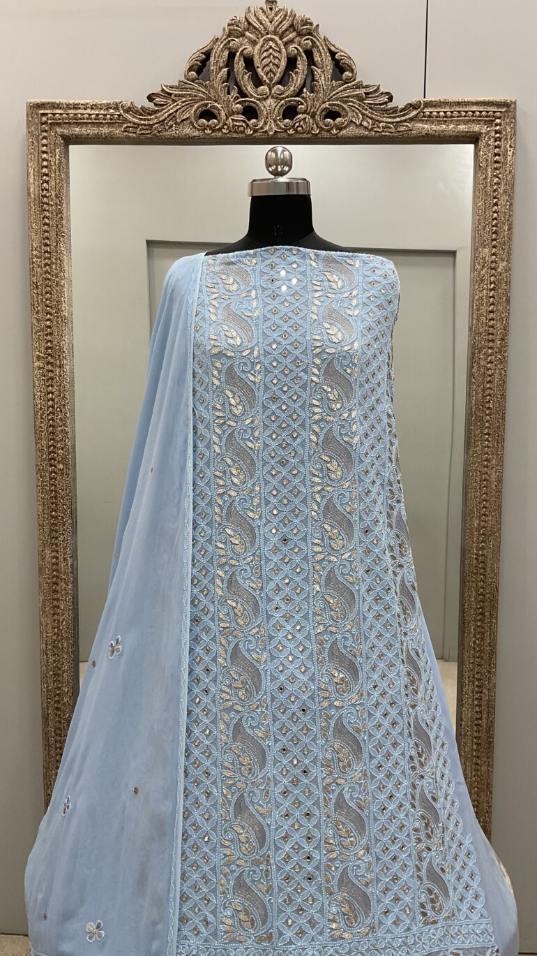 Gota And Real Mirror Straight Sky Blue