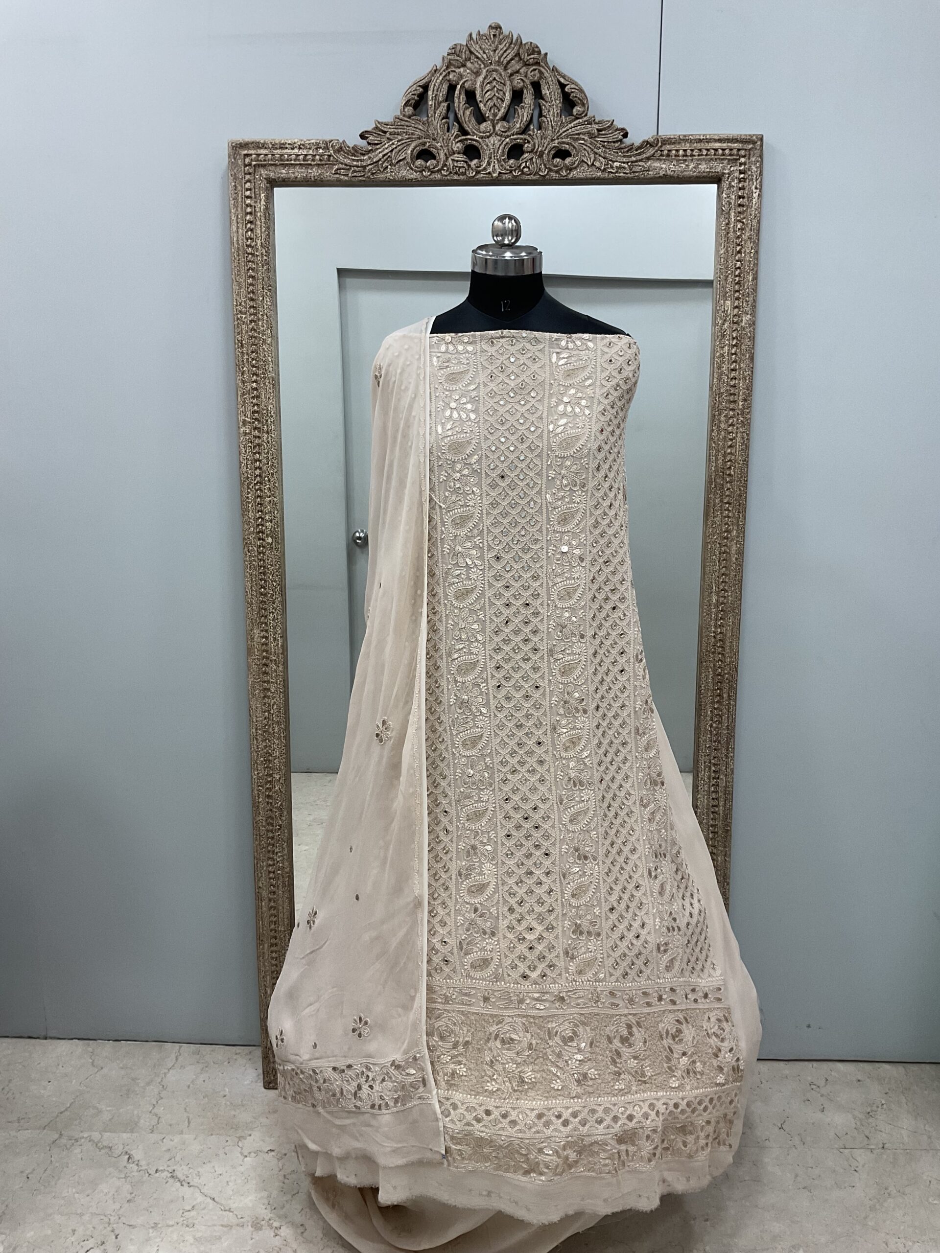 Gota And Real Mirror Straight Beige