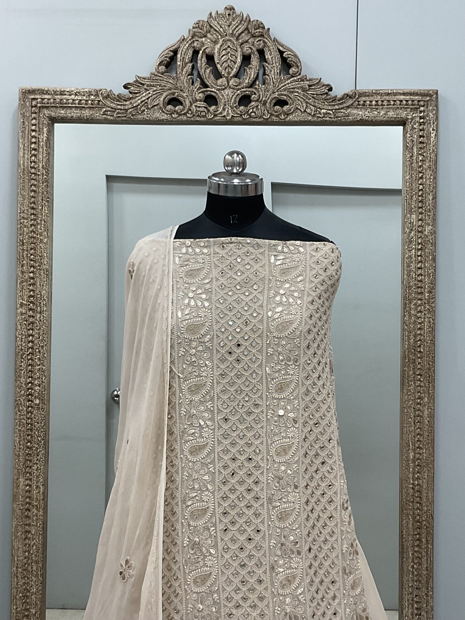 Gota And Real Mirror Straight Beige