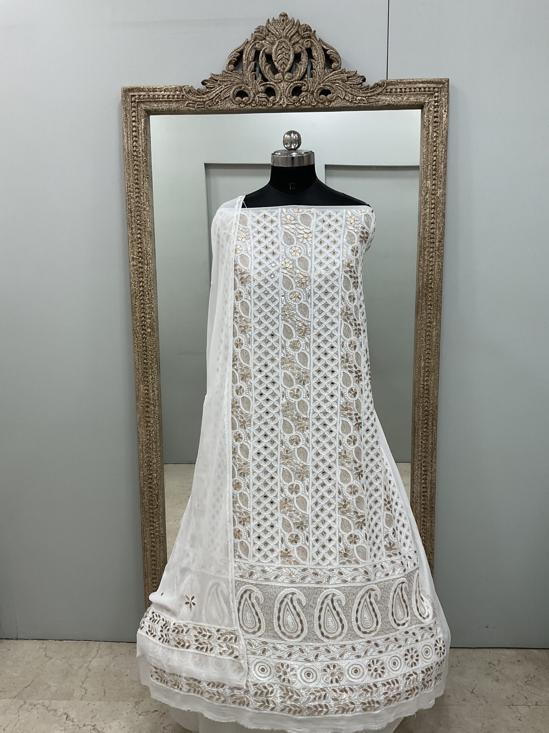 Gota And Real Mirror Straight White