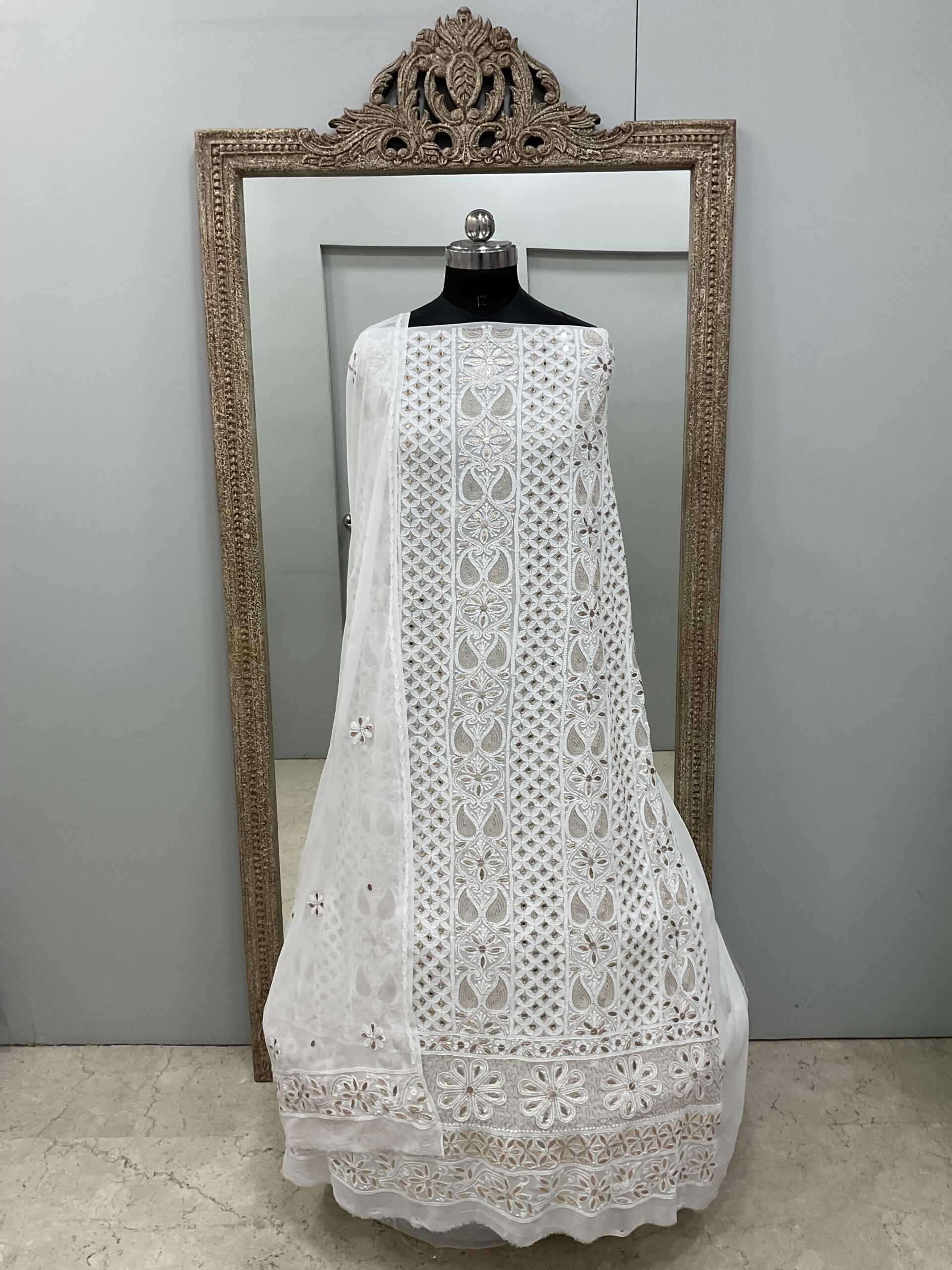 Gota And Real Mirror Straight White